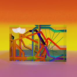 Torta de Datos en el Museo de Belén Romero Gunset De la serie Torta de Datos 2023 Palacio Nacional de las Artes (Palais de Glace) Proyecto de investigación NFTs arte digital lesbianas cultura lésbica